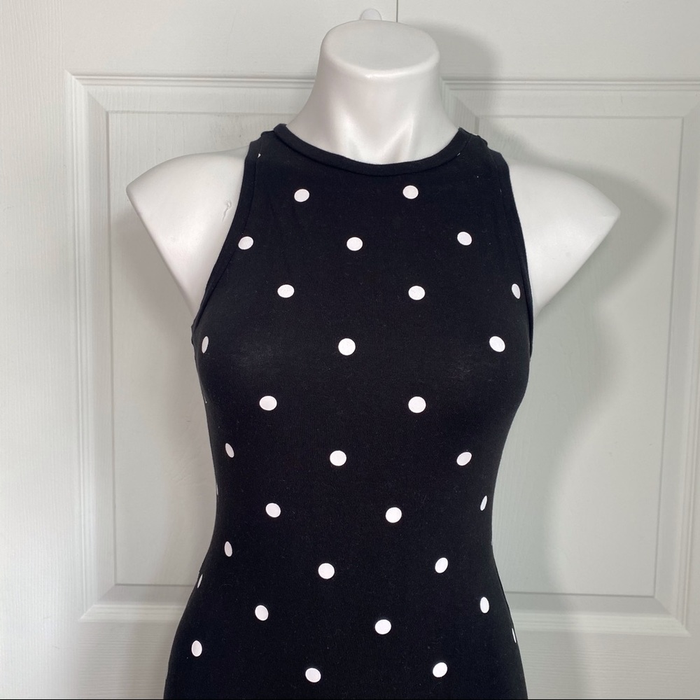 Derek Heart Polka-Dot Fitted Dress - Picture 4 of 8